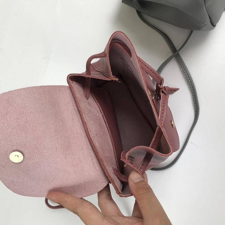 Balo dây rút mini nữ chất da dày dặn cực yêu, size 20cm