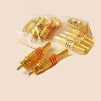 RẮC HÀN RCA-AV MẦU VÀNG 1BỘ (4 CHIẾC )