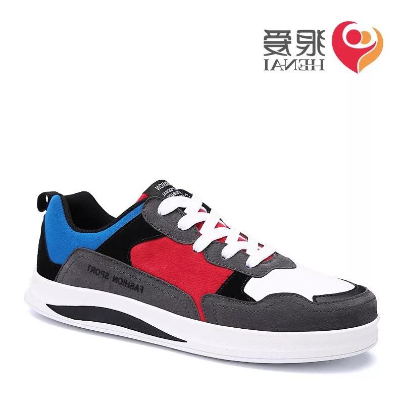 Giầy nam sport đỏ xanh đế mềm