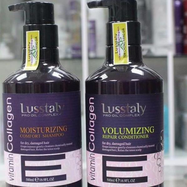 [HCM]Bộ gội xã Lusstaly VitaminEcollagen 500ml