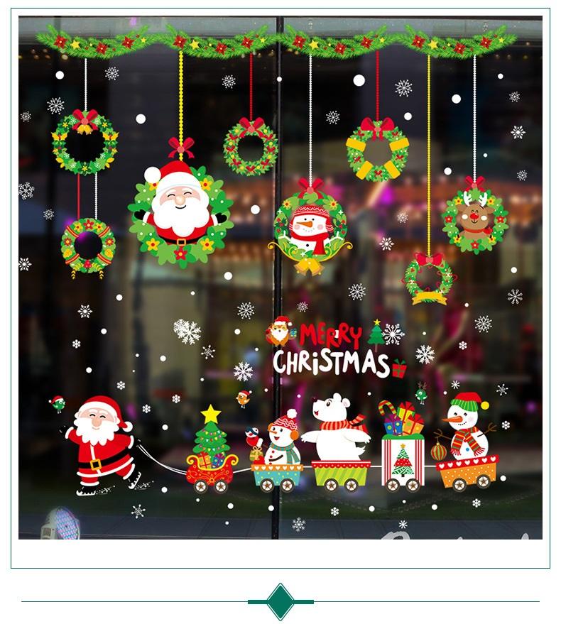 Decal trang trí GIÁNG SINH, NOEL độc đáo kích thước 45x60cm