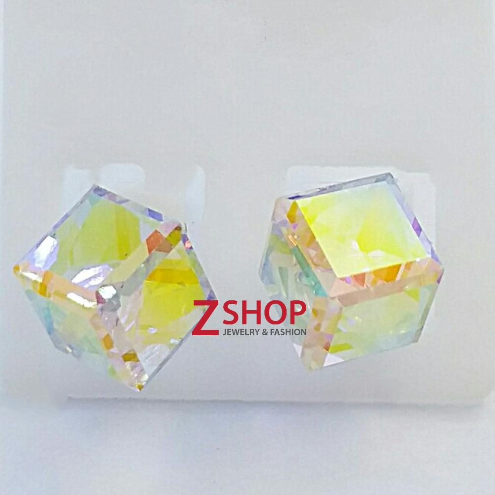 Bông tai bạc 925 - pha lê cao cấp B008