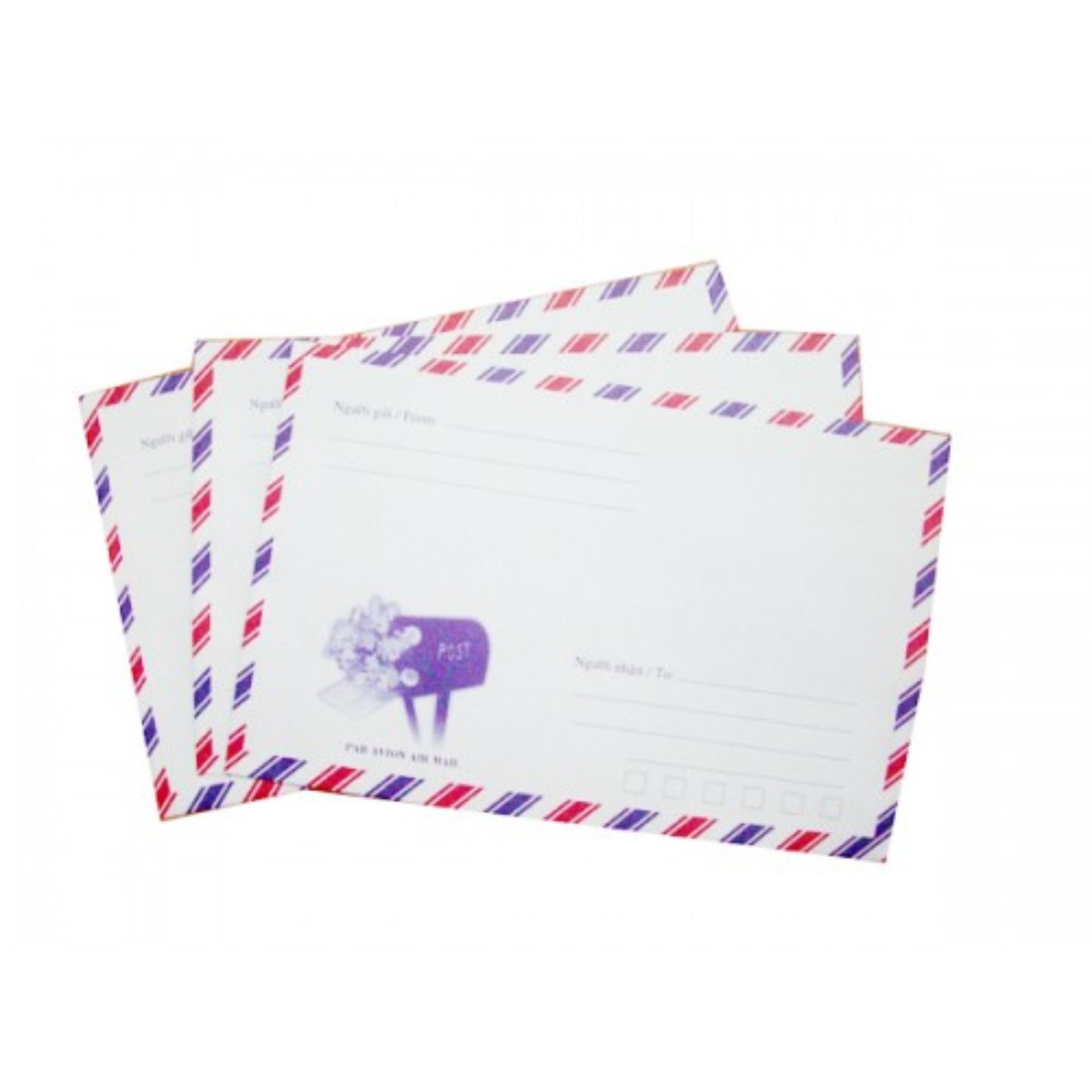 [HCM]BỘ 4 XẤP BAO THƯ BƯU ĐIỆN (100 BAO CÓ KEO)