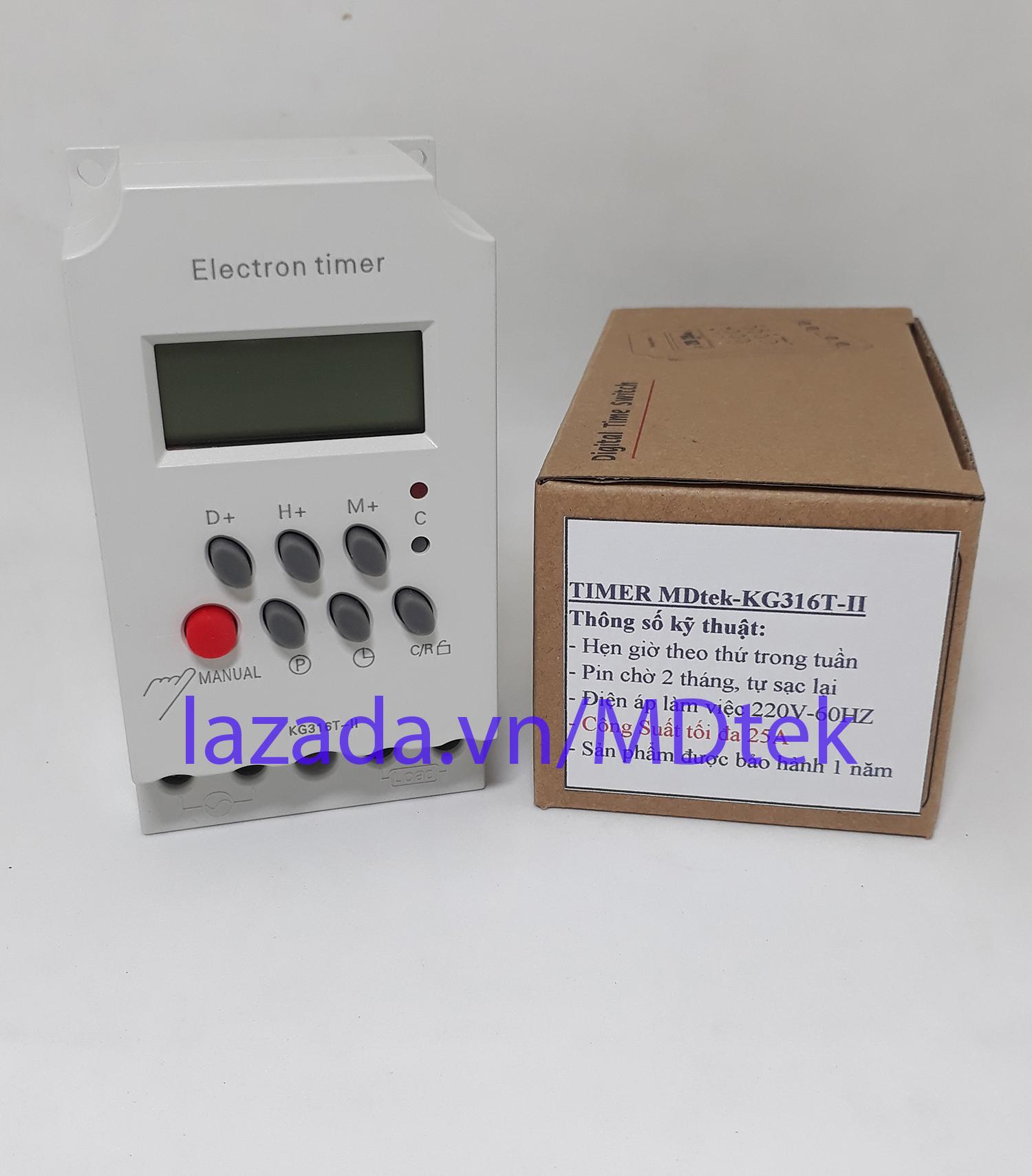 Công tắc hẹn giờ công suất lớn KG316T2 (thế hệ mới)