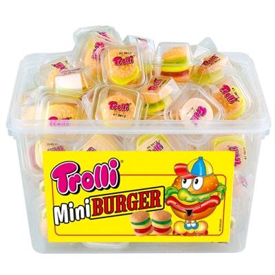 Hộp Kẹo Dẻo Hamburger Siêu Ngon Mềm Mịn Trolli Mini Burger 600g (60 viên) (Product From Germany)