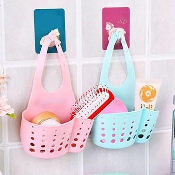 Xả 2 giỏ nhựa dẻo treo bồn rửa bát, Giỏ nhựa đựng đồ, Giỏ nhựa treo tường, Giỏ đựng đồ rửa bát