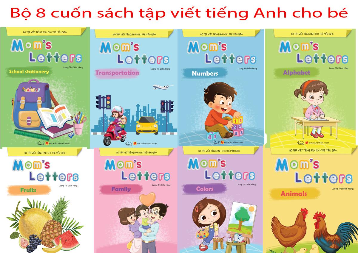 Combo 8 cuốn sách tập viết tiếng Anh cho bé lứa tuổi mầm non