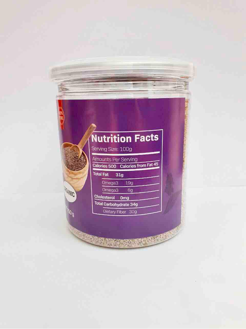 Hạt chia trắng Sunfood hũ 250g