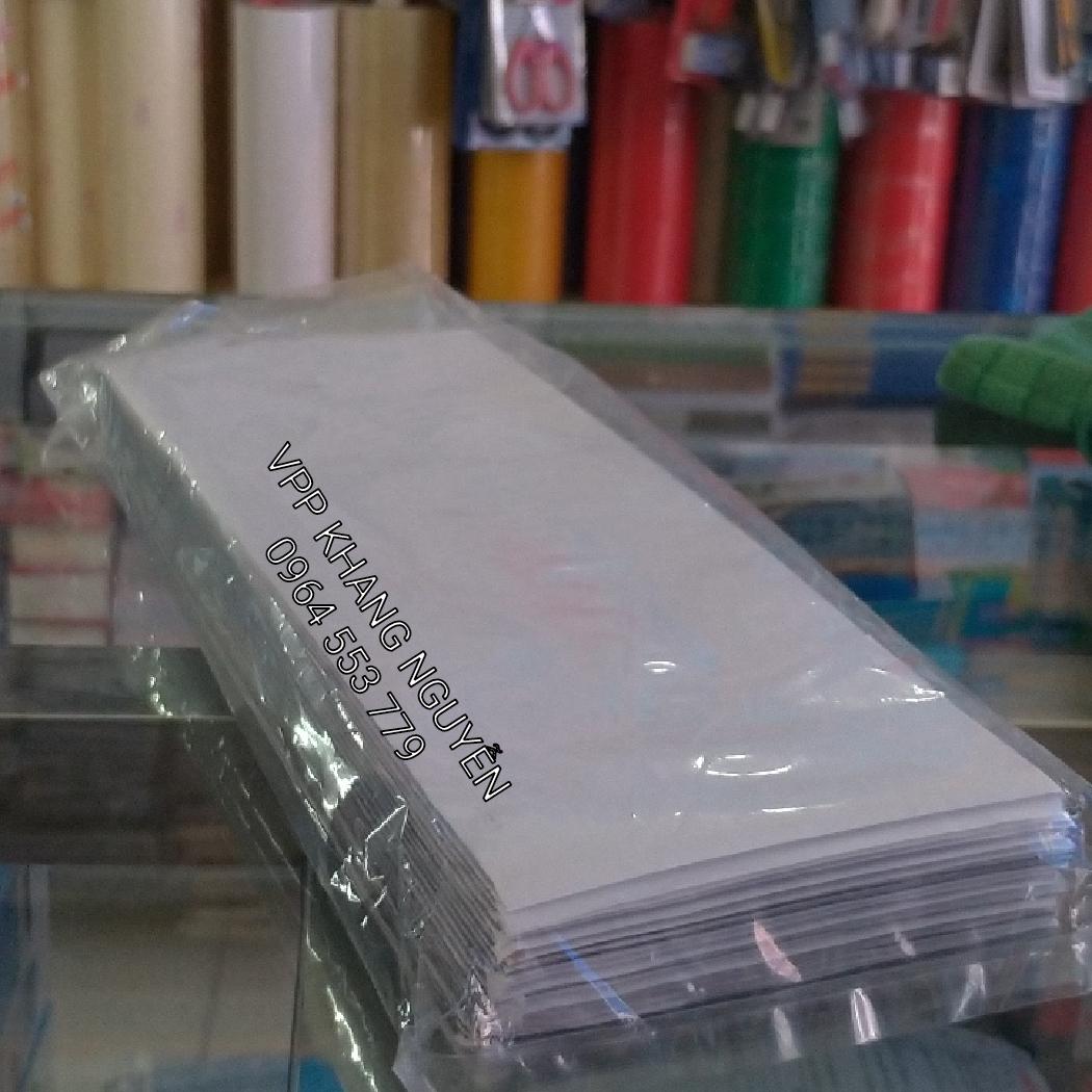 [HCM]Nhựa Ép Dẻo Cán Khổ 83X235mm (Xấp 50 tờ)
