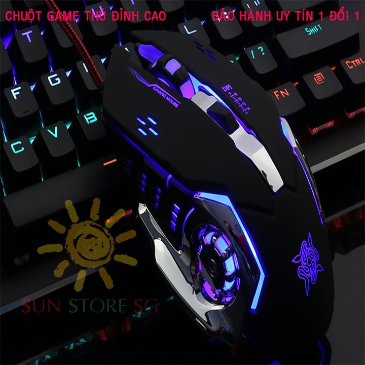 Chuột Chơi Game Newmen G7 - Bất ngờ với Chuột GAME THỦ Độ phân giải lên đến 4000 DPI G502 FREEWOLF Cao Cấp  Giá Sốc ngày vàng giảm 50% chỉ có trên LAZADA