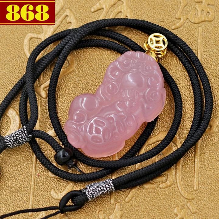 Vòng cổ Tỳ hưu đá ngọc tủy hồng