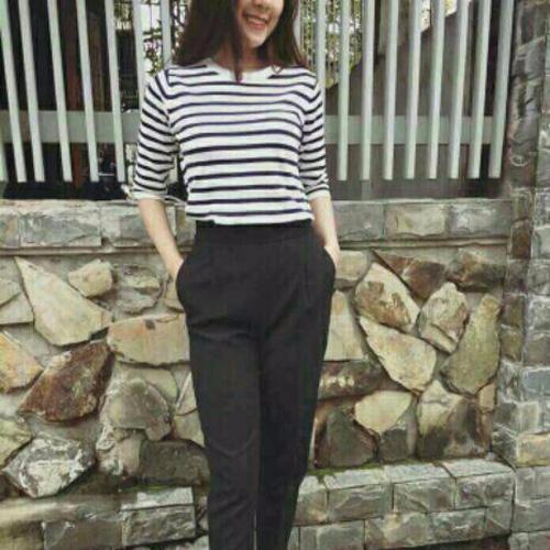 Quần baggy công sở lưng chun