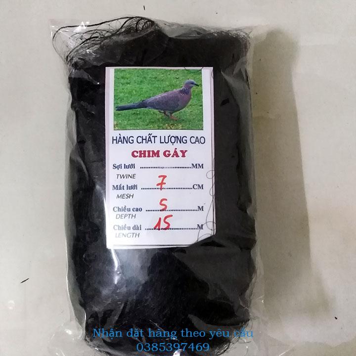 Lưới bẫy chim cu gáy, cò quốc, gà rừng mắt 7cm cao 7m dài 20m, 30m, 40m, 50m