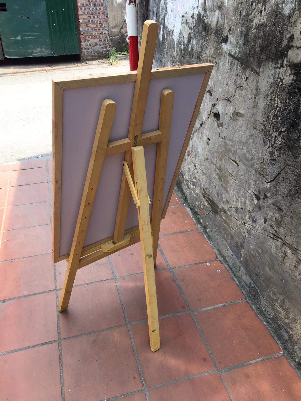Combo bảng menu 60x80 cm + Giá đỡ bảng (Tặng kèm bút dạ quang, bông lau, hộp phấn)