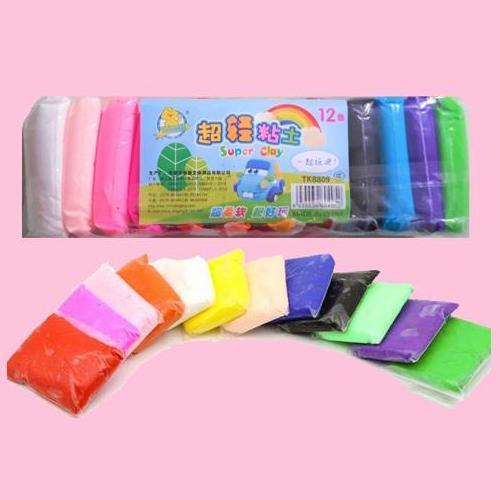 Đất sét Nhật (gói 12 màu) soft clay nguyên liệu slime