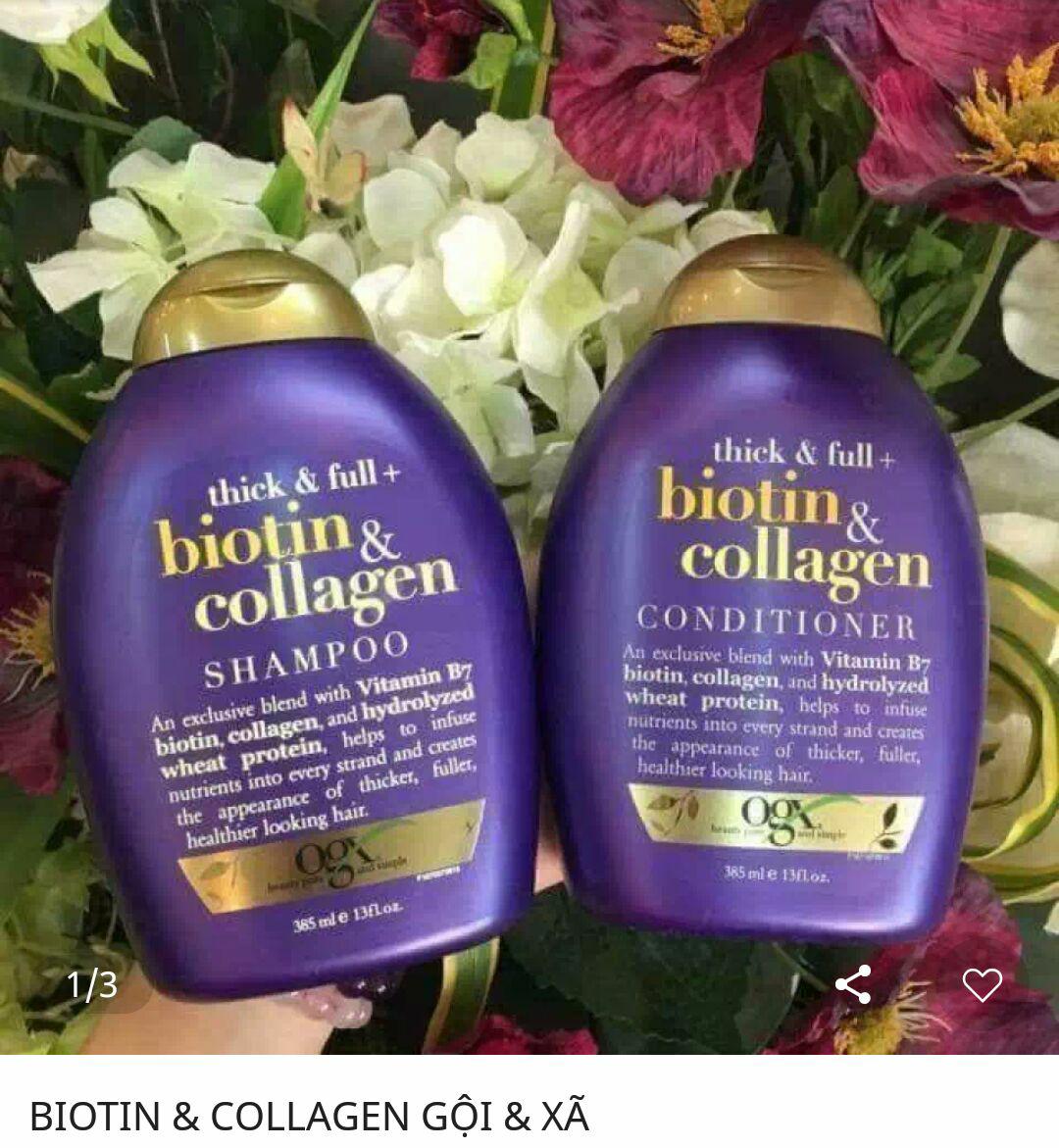 Cặp gội xả biotin&collagen 385ml của mỹ