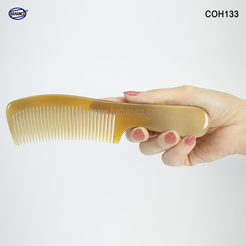 Lược sừng xuất Nhật - COH133 (Size: L - 18cm) Mẫu tiêu chuẩn - Horn Comb of HAHANCO - Lược sừng trâu