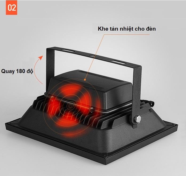 Đèn Led năng lượng mặt trời chống nước Can Mei Jia - Đèn Led ngoài trời 100W