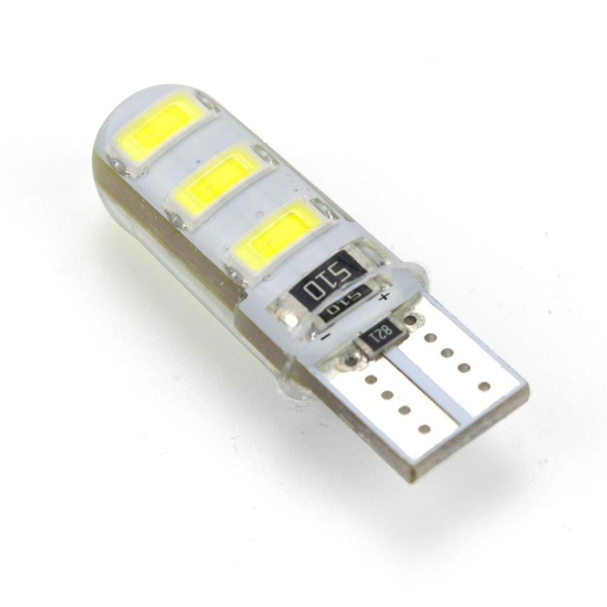 [HCM]Cặp led silicon chớp xinhan T10 HH026 (6 led-sáng đỏ)