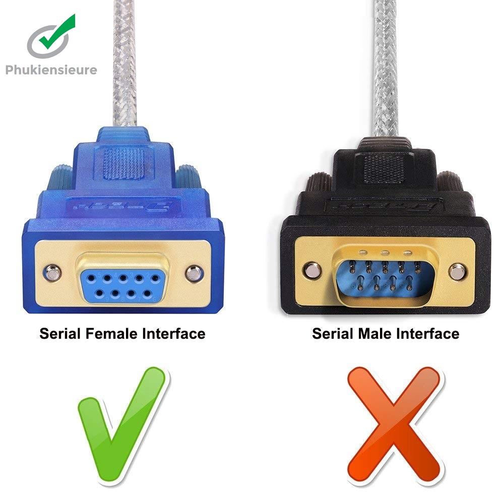 CÁP CHUYỂN USB SANG RS232 CỔNG COM CÁI 9 CHÂN HL340