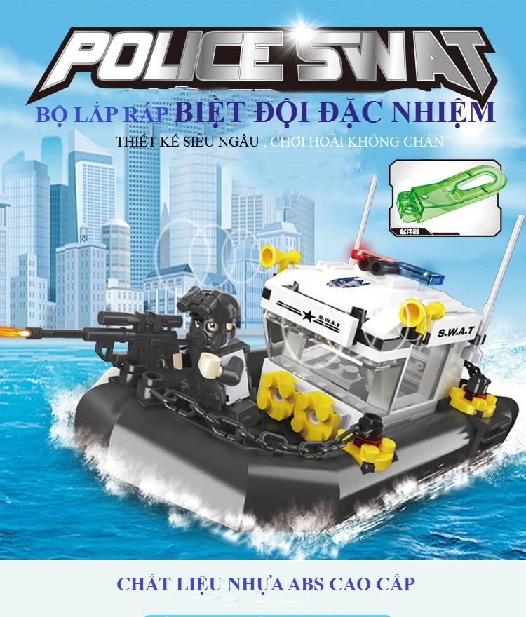 Lắp ráp lego biệt đội đặc nhiệm swat - 6503