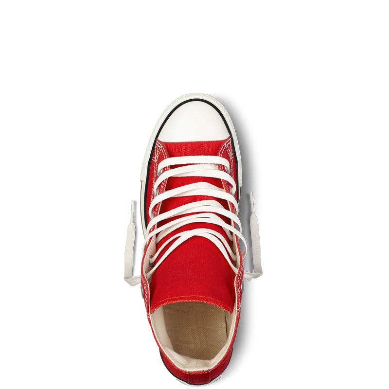 Giày Vải Sneaker CV Classic Cổ Cao Đỏ Tươi Nữ