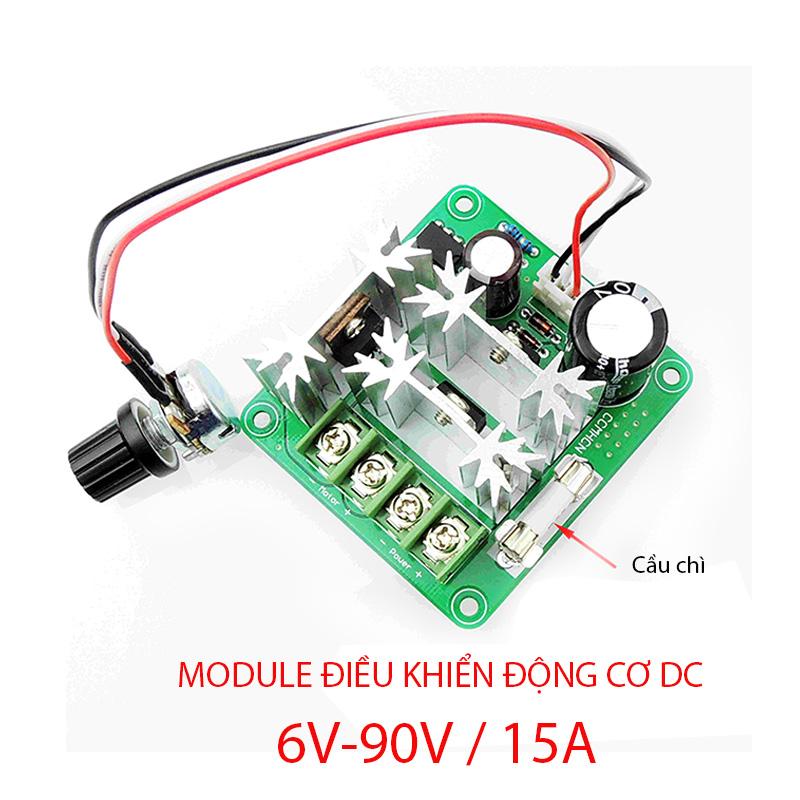 Module mạch điều chỉnh tốc độ động cơ điện 1 chiều ccmhcn dc 6v-90v/15a
