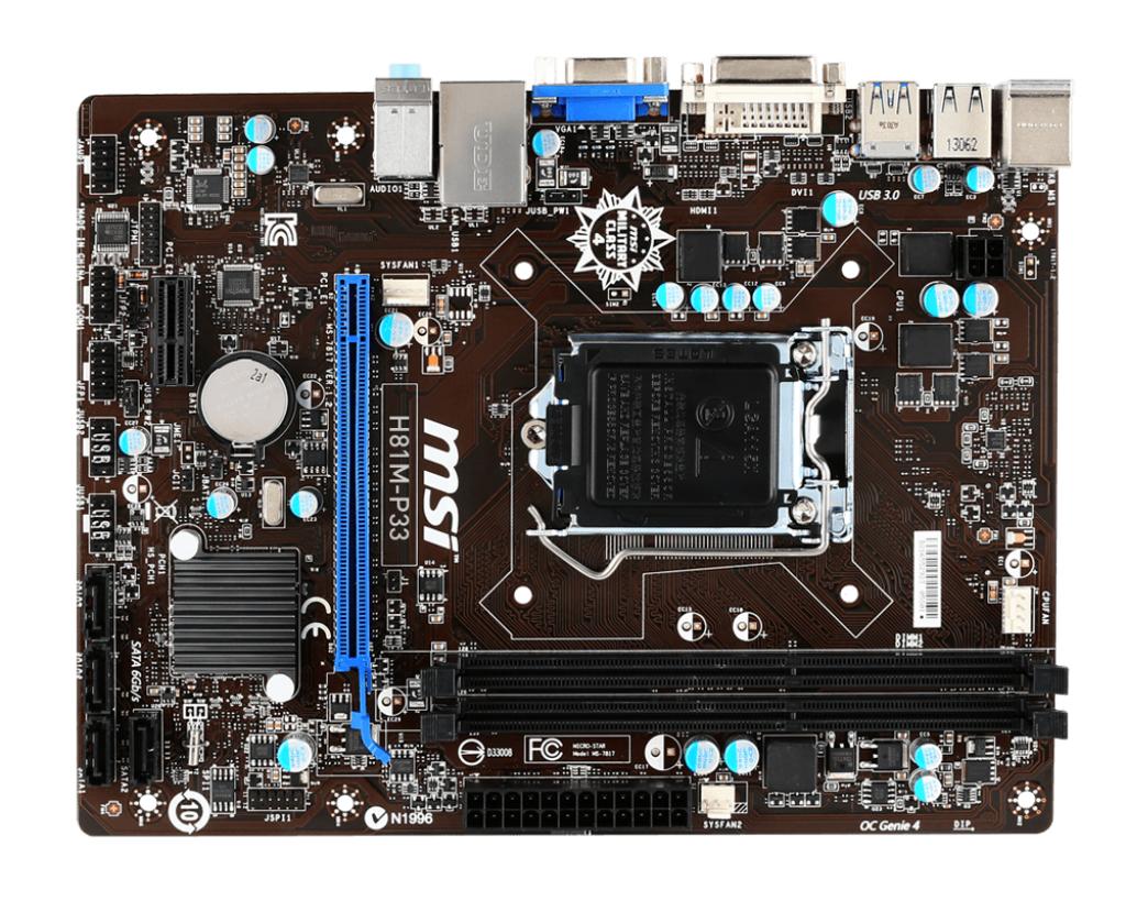 Mainboard MSI H81 M-P33