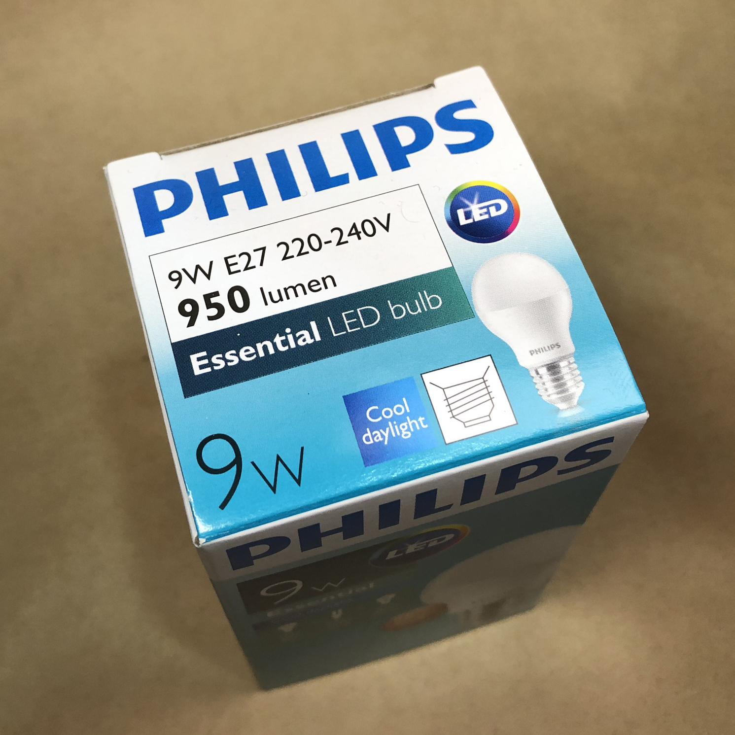 Bóng Philips LED Bulb Essential 9W E27 ( Ánh sáng trắng 6500K)