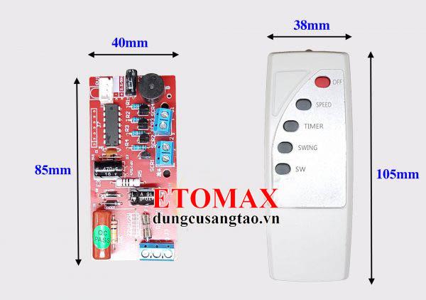 Mạch điều khiển quạt từ xa TOMAX V1