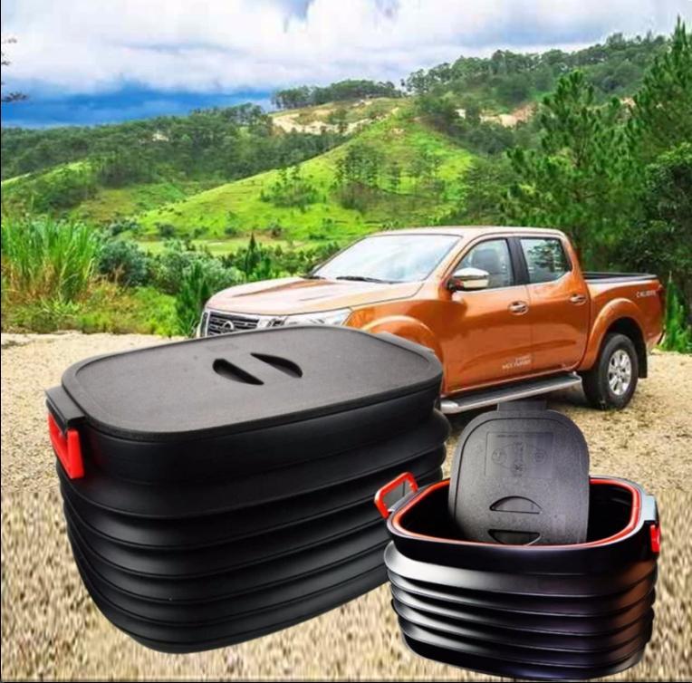Thùng đựng đồ co giãn có nắp 40L size lớn cho oto