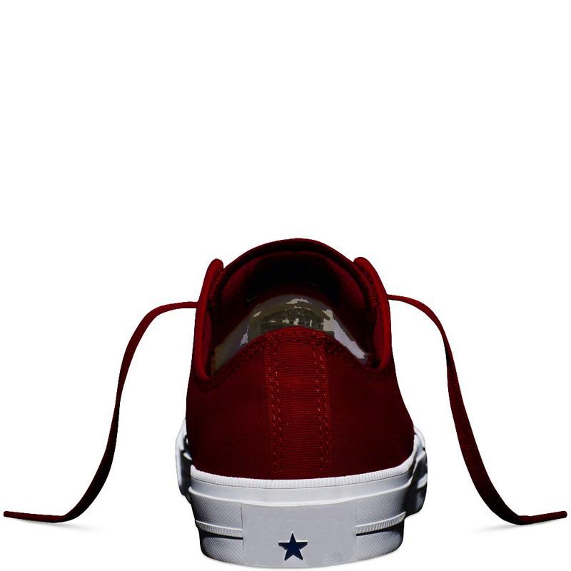 Giày Vải Sneaker CV CK2 Cổ Thấp Nam Màu Đỏ Đô