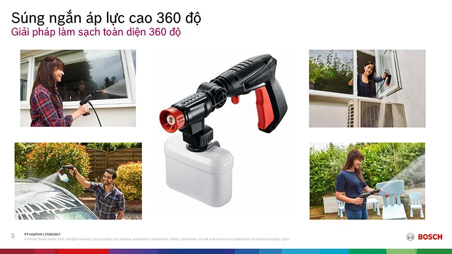 Đầu phun áp lực cao Bosch 360 độ F016800536