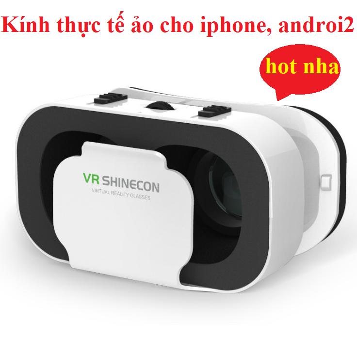 Kính 3d vr thật tế ảo cho iphone, android từ 4.5 - 5.5 inch - Shinecon giá hợp lý