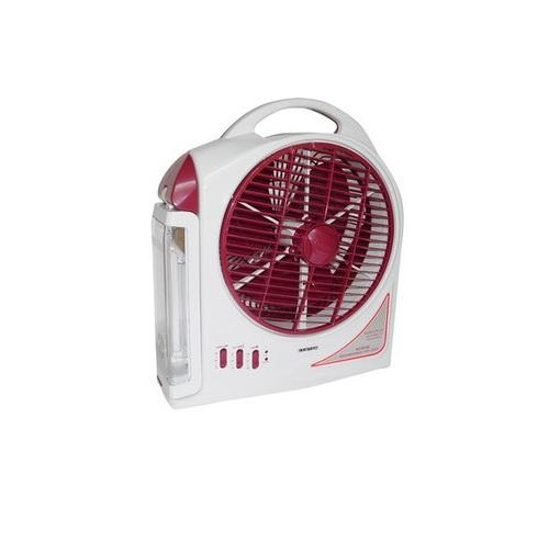 [HCM][NTT] Quạt sạc kiêm đèn sạc Kentom KT9100 2 bình (Trắng)