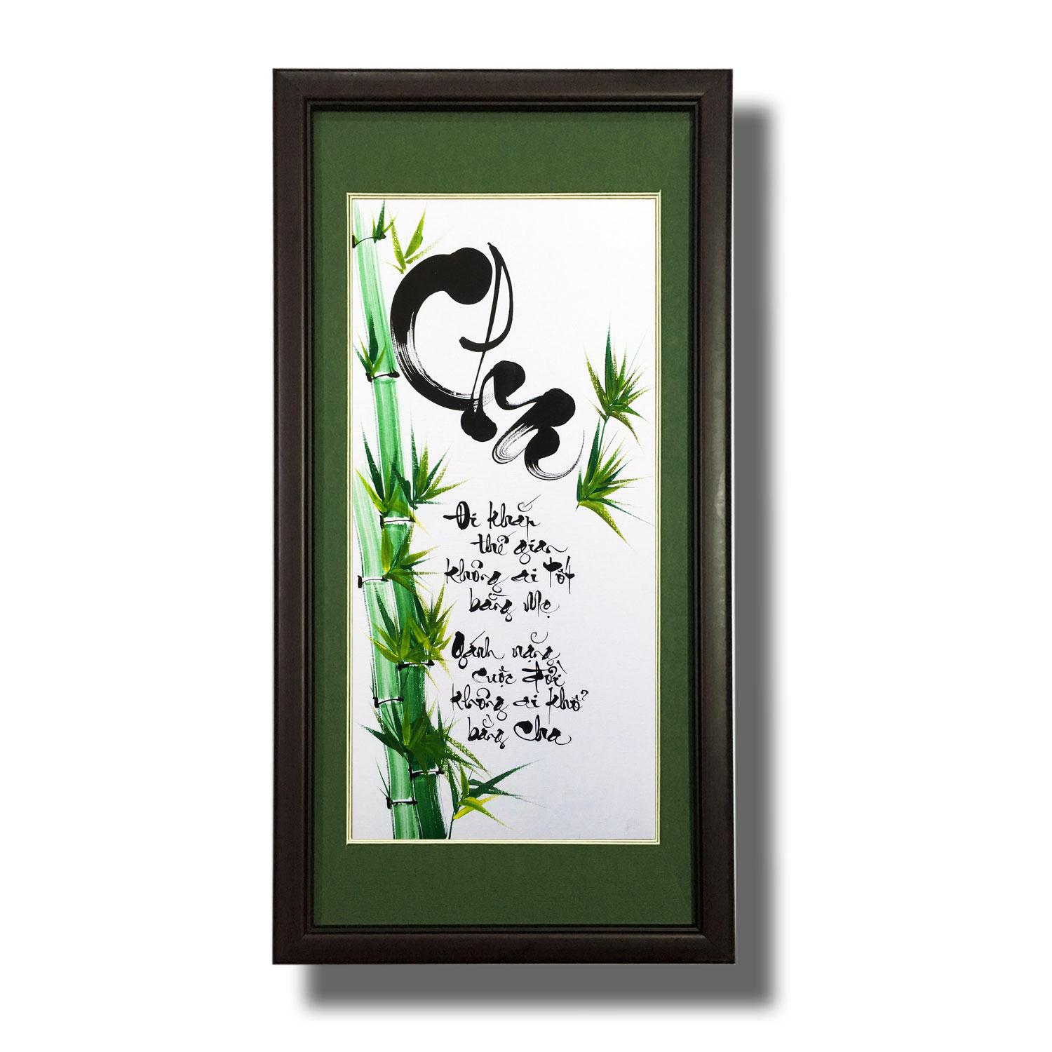 Tranh thư pháp - Chữ Cha 02 - Tranh Mỹ Thuật Minh Hiền