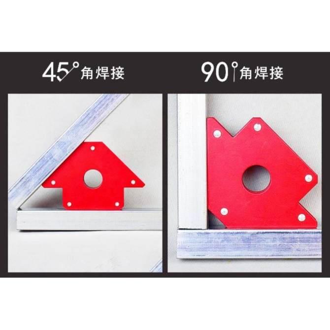Ke góc nam châm 45° 90° 135° lực hút 33kg - 75lbs
