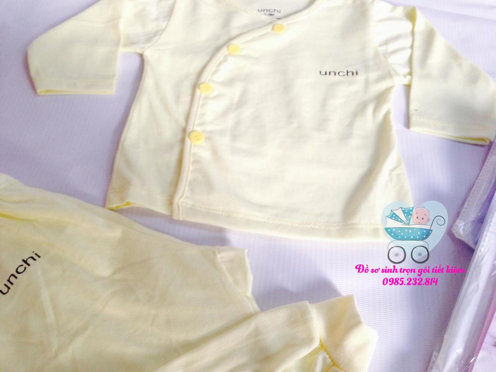 Bộ UNCHI cotton cúc lệch