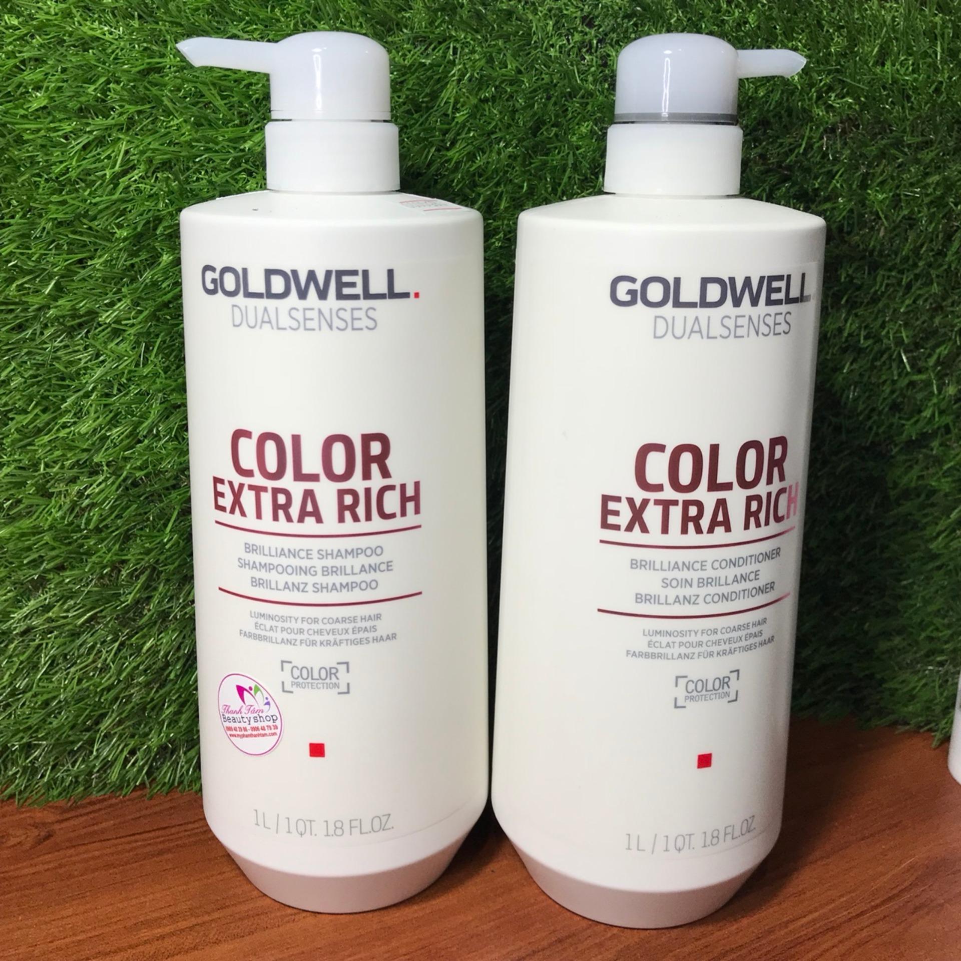 [HCM]Cặp gội xả giữ m&agraveu t&oacutec nhuộm &ndash COMBO GOLDWELL DUALSENSES COLOR BRILLIANCE 1000ML