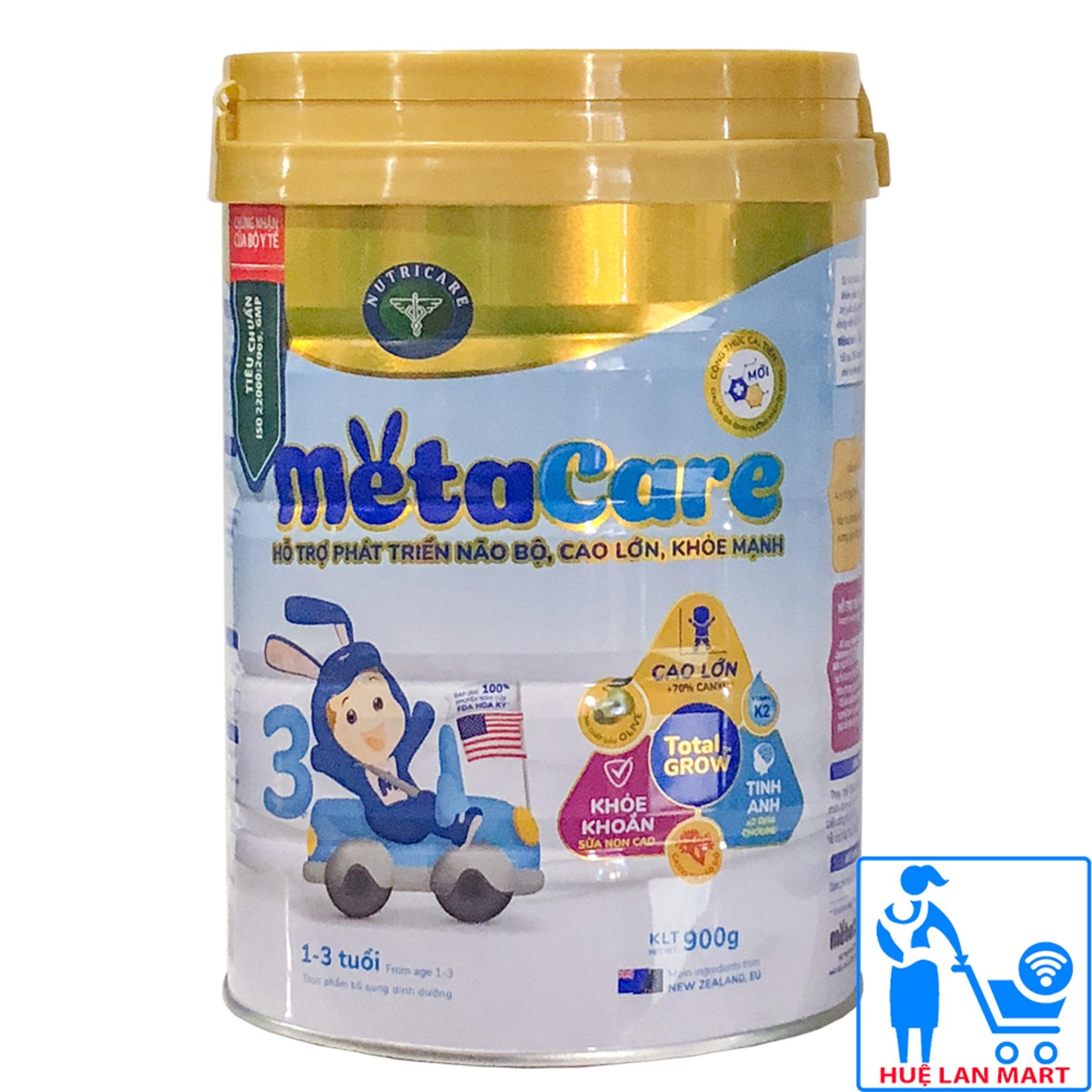 [CHÍNH HÃNG] Sữa Bột MetaCare Total GROW 3 Hộp 900g (Cho trẻ 1-3 tuổi)
