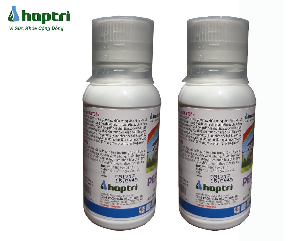 Bộ 2 CHAI THUỐC DIỆT RUỒI MUỖI PERMECIDE 50EC (100ml/chai)
