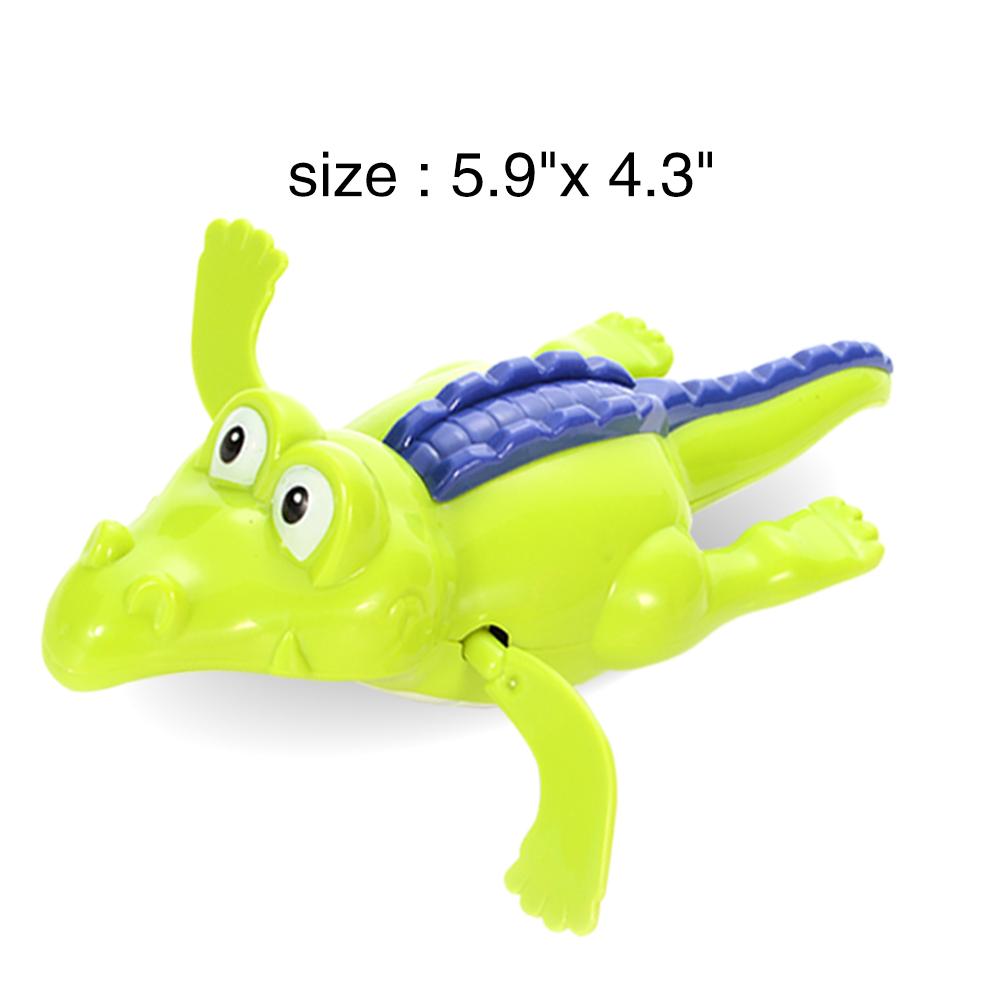 BX 3 Pcs Children Plastic Bath Toy Swimming Windup Hippo Turtle Crocodile Toy Set Random Color