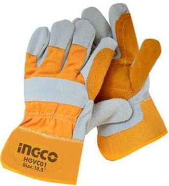 Găng tay vải da INGCO HGVC01