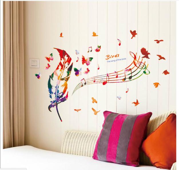 Decan dán tường Lá nghệ thuật - XL7135-57