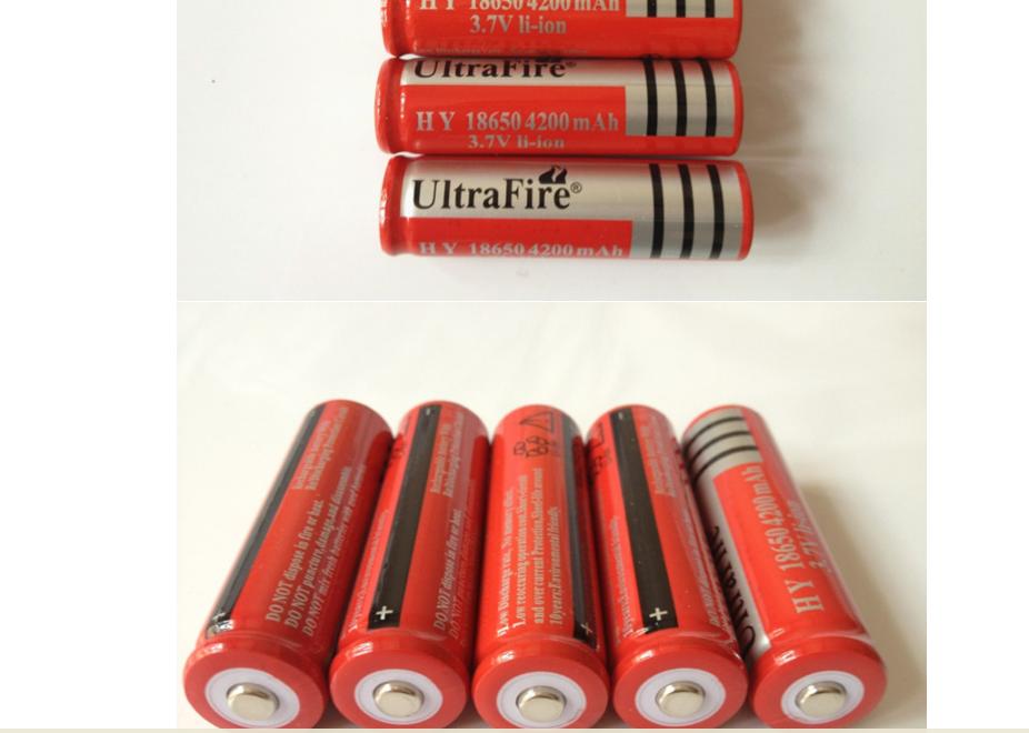 5 Pin sạc 3.7V 4200mAh Ultrafire 18650 dùng cho đèn pin