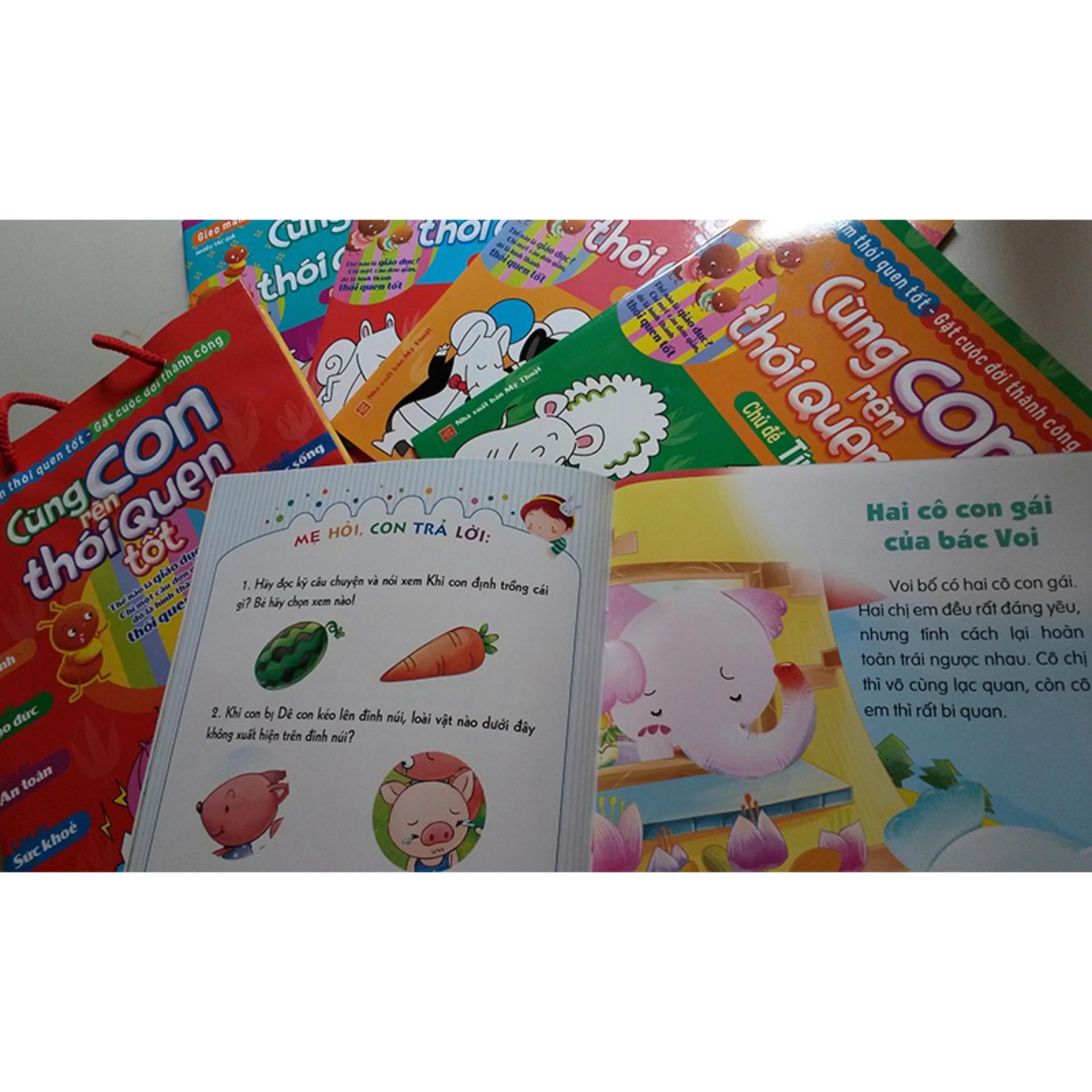 Sách: Combo Cùng Con Rèn Thói Quen Tốt (Túi 10 Cuốn)