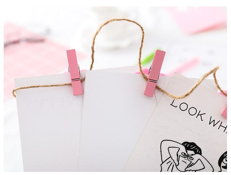 BỘ CLIP KẸP GỖ HÌNH TRÁI TIM (5 CÁI)