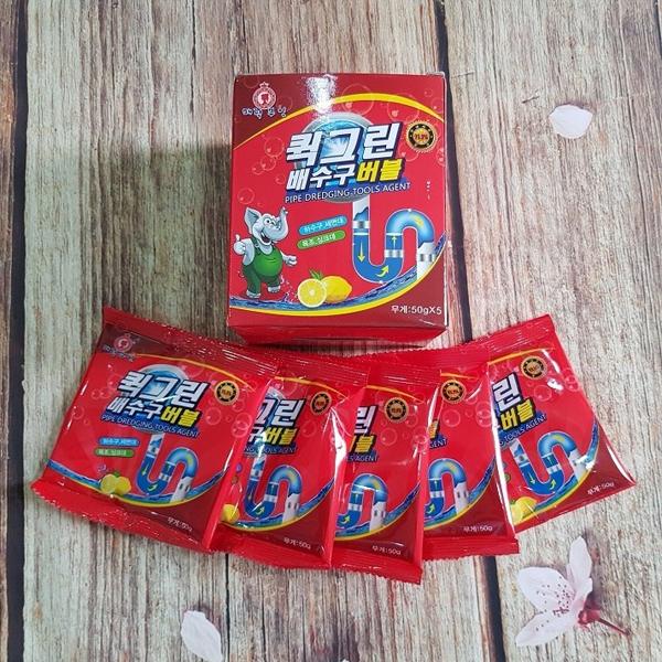 Bột thông tắc cống,ống nước tiêu chuẩn hàn quốc ( 2 gói )