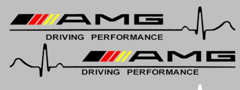 [HCM]Tem dán cửa xe ô tô phong cách AMG 02 (đen)