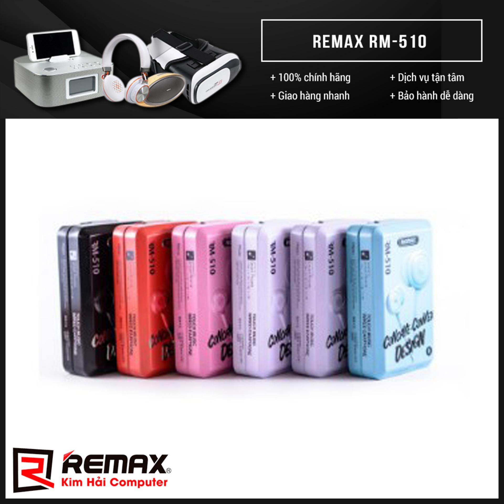 TAI NGHE REMAX RM-510 (Hồng) - Kim Hải Computer